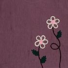 Girls Lilac Round Neck Casual T-Shirt, Lilac, small