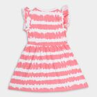 Girls' 100% Cotton Frock , Coral, small image number null