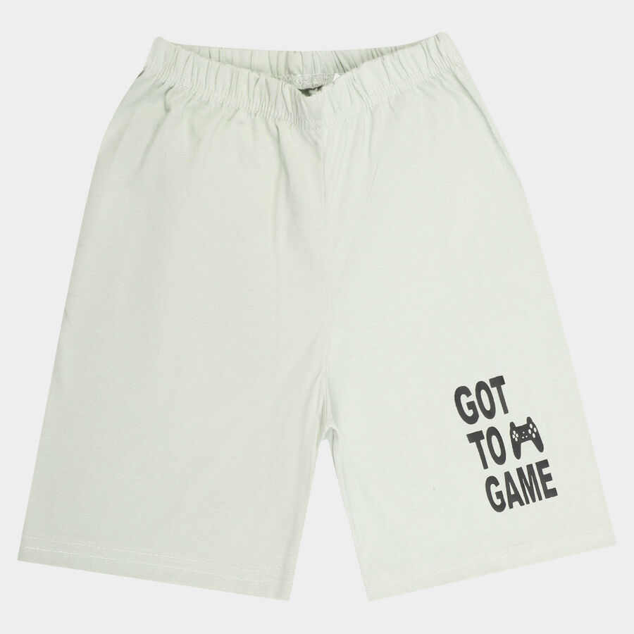 Boys Solid Bermuda, Light Green, large image number null