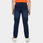 Boys' Jeans, मध्यम नीला, small