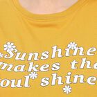 Ladies' Round Neck T-Shirt , मस्टर्ड, small image number null