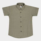 Boys Cotton Casual Shirt, Olive, small image number null