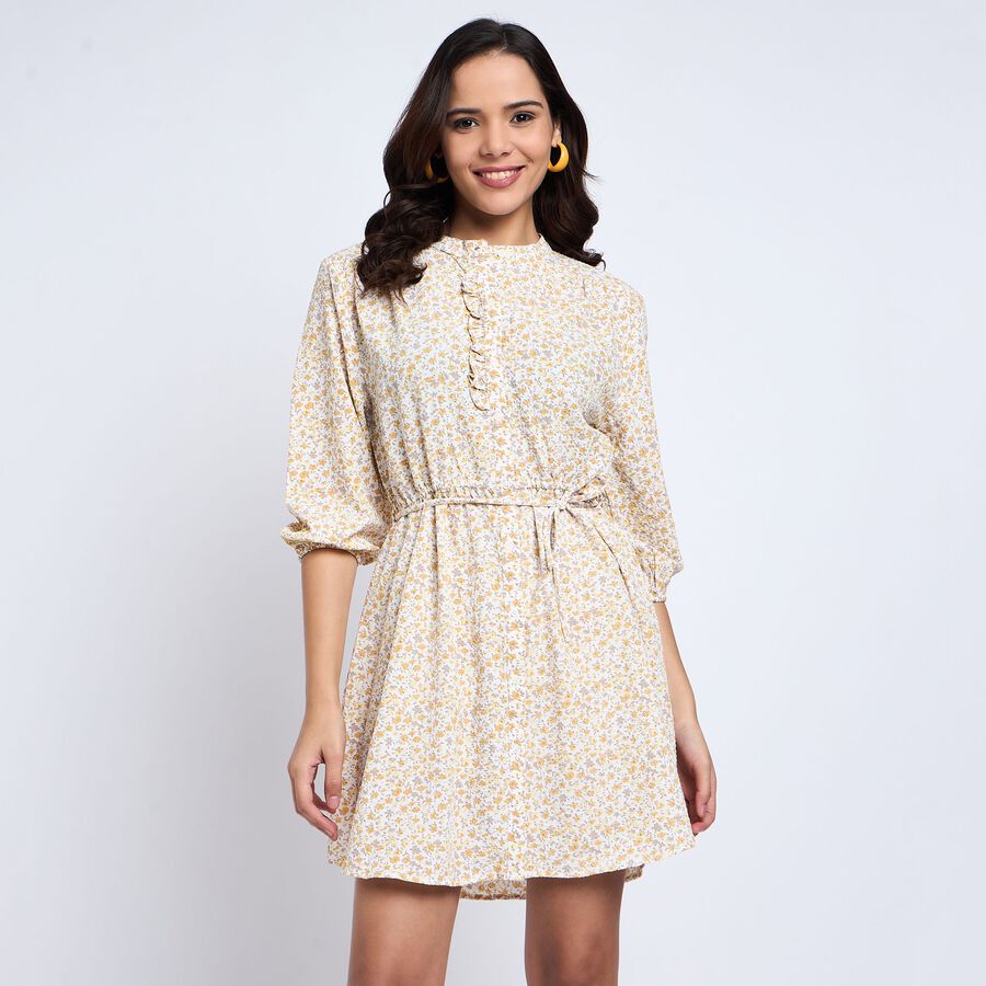 Ladies' Dress, पीला, large image number null