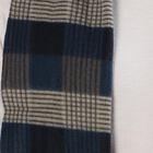 Men's Navy Blue and Grey Checkered Muffler, Light Grey, small image number null