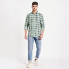 Checks Casual Shirt, Light Green, small image number null