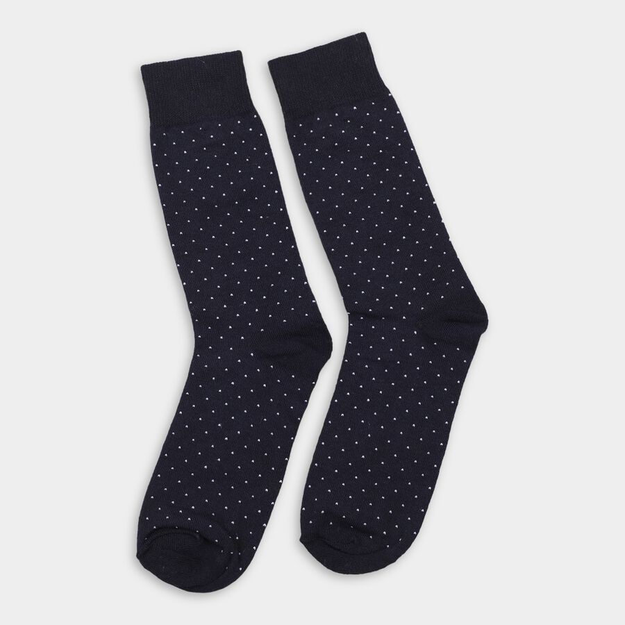 Men's Socks (Pack of 2), नेवी ब्लू, large