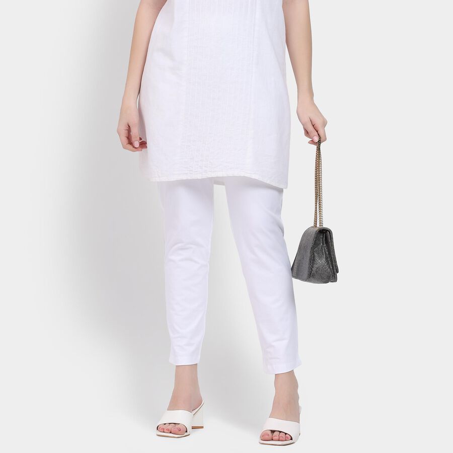 Ladies' Churidar , White, large image number null