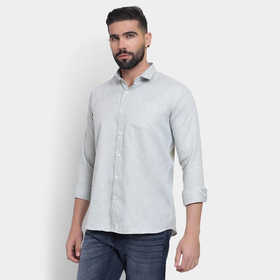 Men's Casual Shirt, हल्का हरा, large image number null