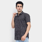Cotton Printed Casual Shirt, Black, small image number null