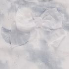 Girls' White Round Neck Casual Flutter Sleeve T-Shirt, White, small image number null