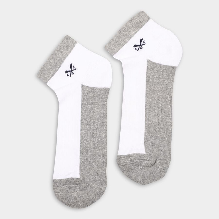 Men's Socks (Pack of 3), Black, large image number null