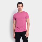 Men's Round Neck Half Sleeves T-Shirt, Light Pink, small image number null