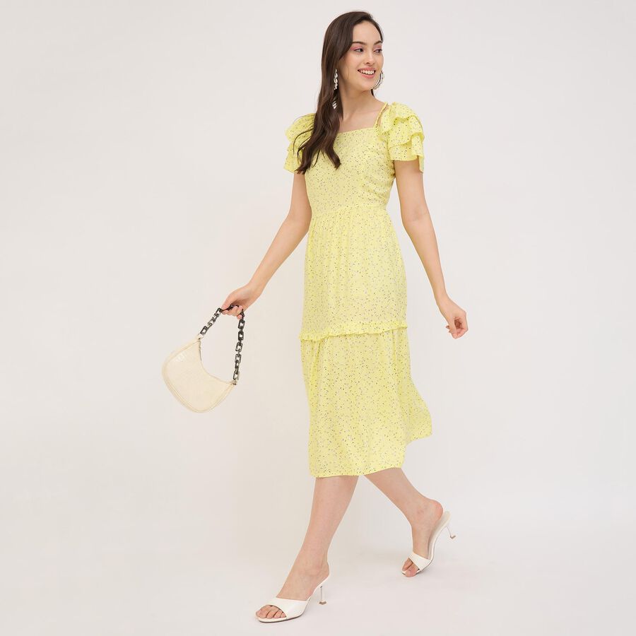 Ladies' Dress, पीला, large image number null