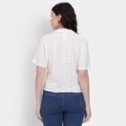 Ladies' Shirt , ऑफ व्हाइट, small