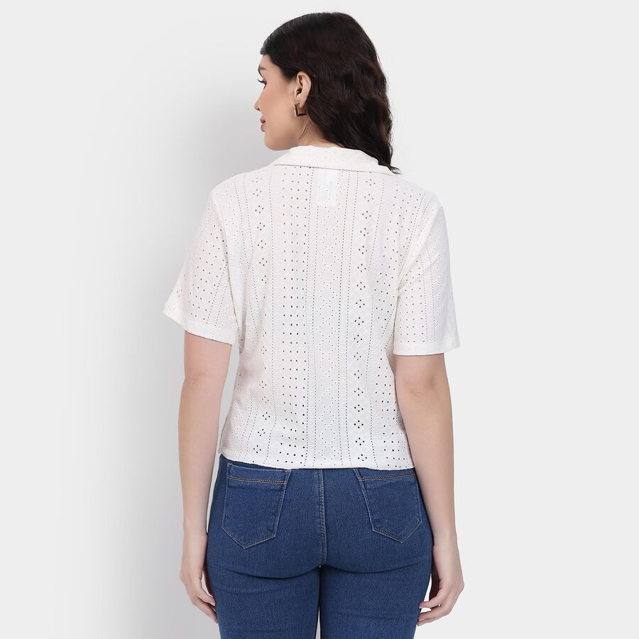 Ladies' Shirt , ऑफ व्हाइट, large