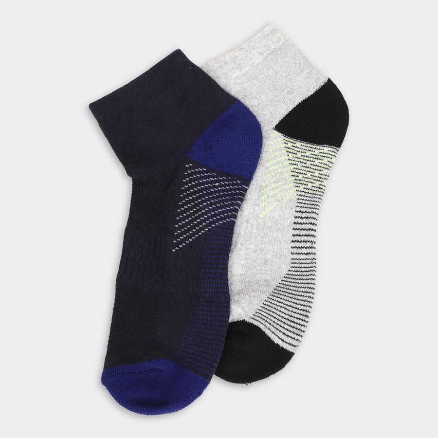 Men's Socks (Pack of 2), Navy Blue, large