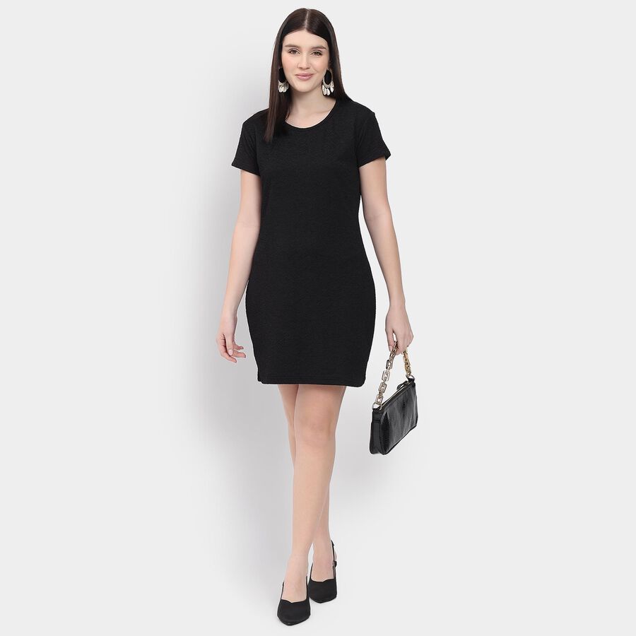 Ladies' Dress, काला, large