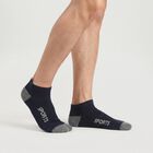 Men's Regular Fit Striped Pack of 3 Socks ( Blue, White, Black ), सफ़ेद, small