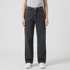 Women's Dark Grey Braided Side Detail Jeans, गहरा ग्रे, small