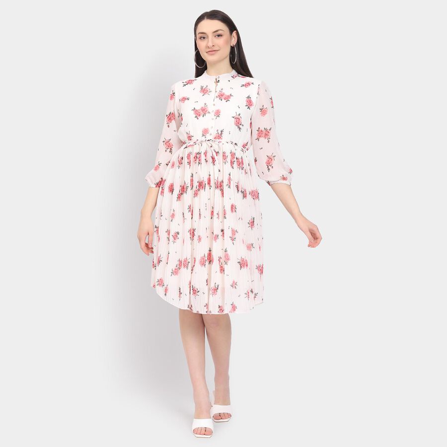 Ladies' Dress, सफ़ेद, large