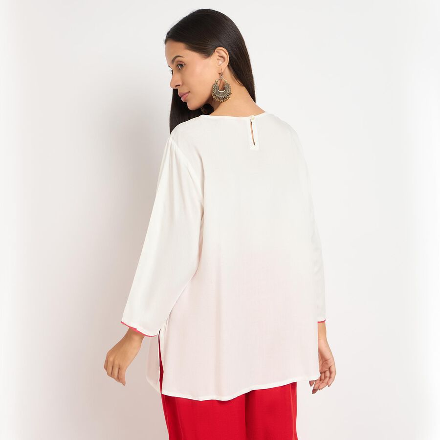 Ladies' Kurti, ऑफ व्हाइट, large image number null