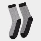 Men's Socks (Pack of 2), काला, small