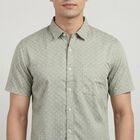 Men's Green 100% Cotton Classic Casual Shirt, हल्का हरा, small