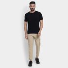Men's Slim Fit Casual Trousers, Beige, small image number null