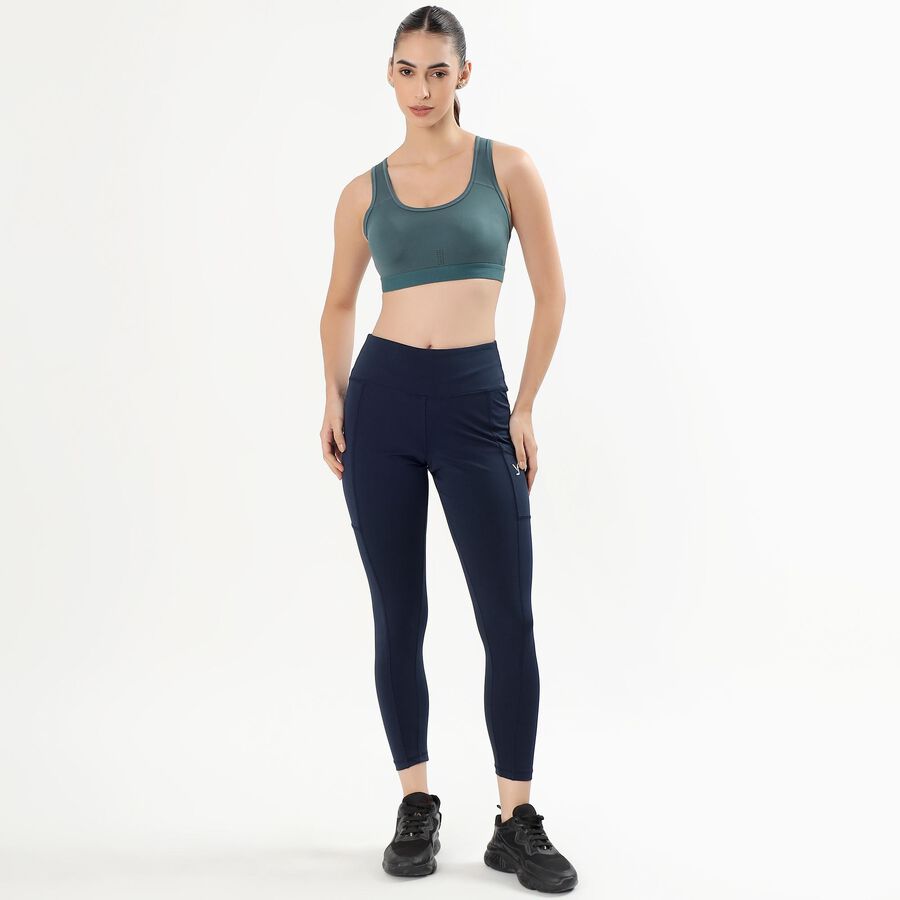 Ladies' Sports Bra, गहरा हरा, large image number null
