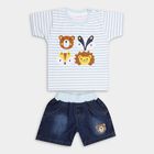 Infant Boys' 100% Cotton Baba Suit, सफ़ेद, small