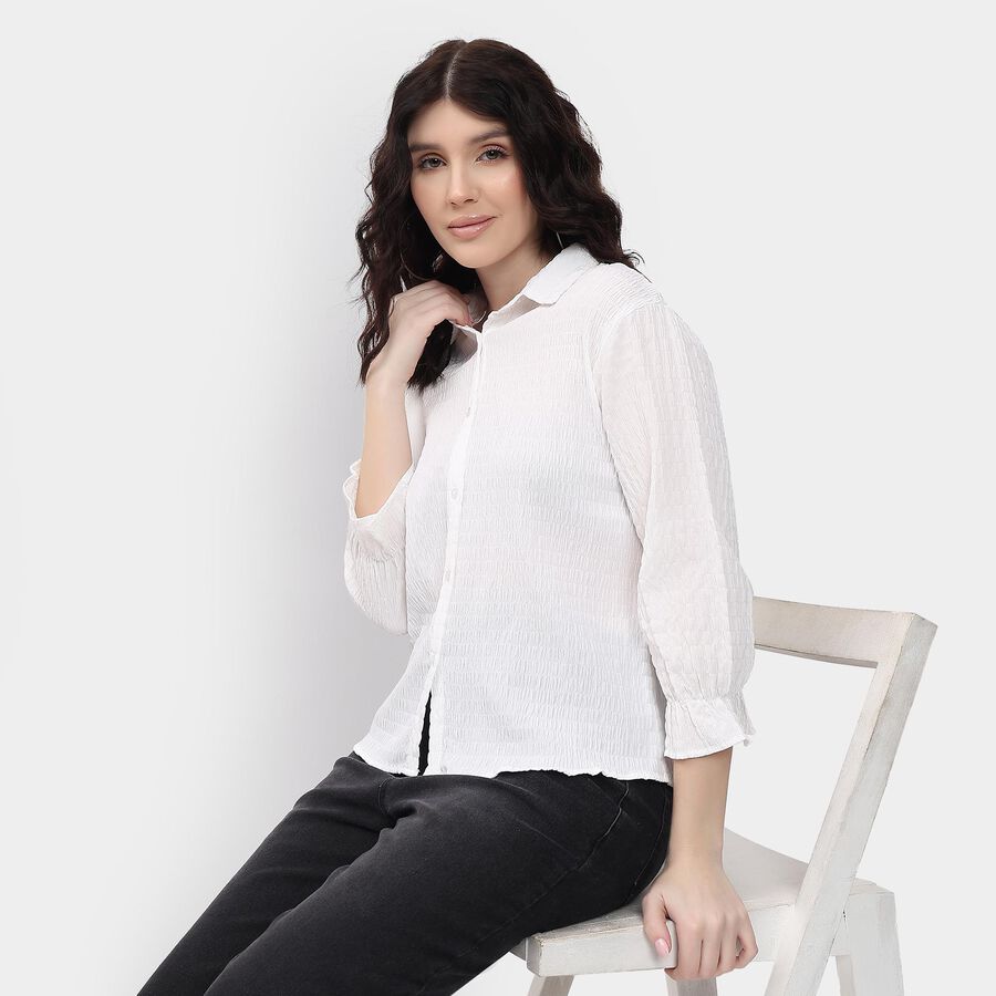 Ladies' Shirt , Off White, large