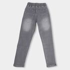 Kids' Stonewashed Blue Slim Fit Basic Jeans, Light Grey, small image number null