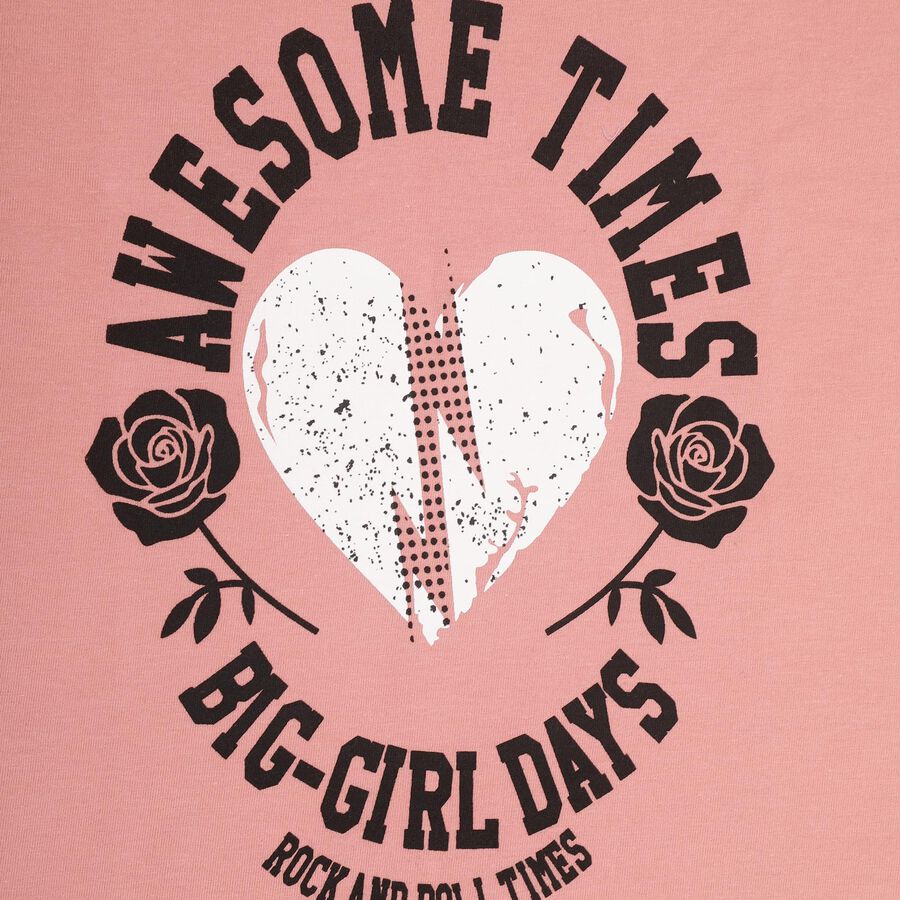 Girls' T-Shirt , Pink, large image number null