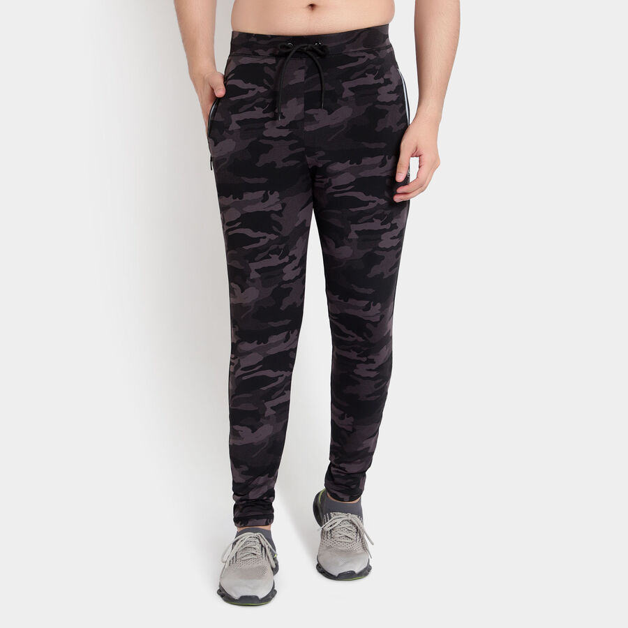 Printed Track Pants, Dark Grey, large image number null