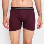 Men's 100% Cotton Trunks, वाइन, small
