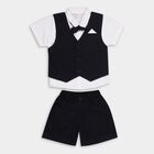 Infant Boys' 100% Cotton Baba Suit , नेवी ब्लू, small image number null