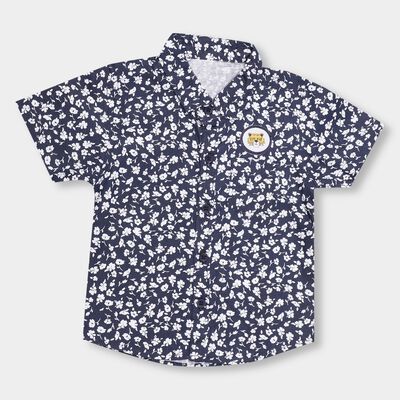 Infants' 100% Cotton Regular Collar Shirt