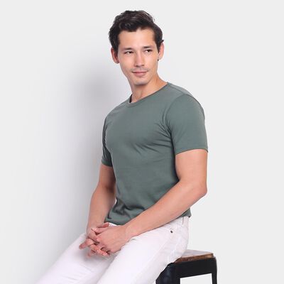 Men's Round Neck Half Sleeves T-Shirt