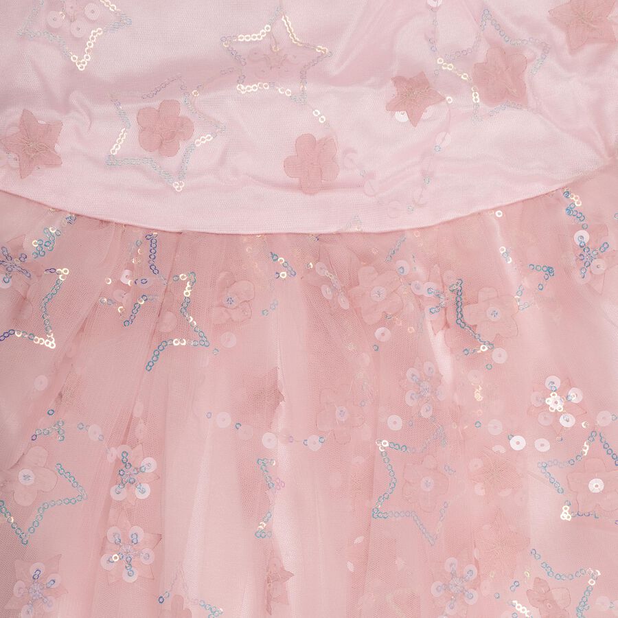 Girls' Frock, हल्का गुलाबी, large image number null