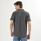 Men's Dusty Charcoal Black Cotton Classic Casual Shirt, Black, small image number null