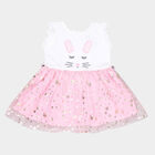 Infants Solid Regular Frock, Light Pink, small image number null
