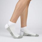 Men's White Regular Fit Striped Pack of 3 Socks, Mid Blue, small