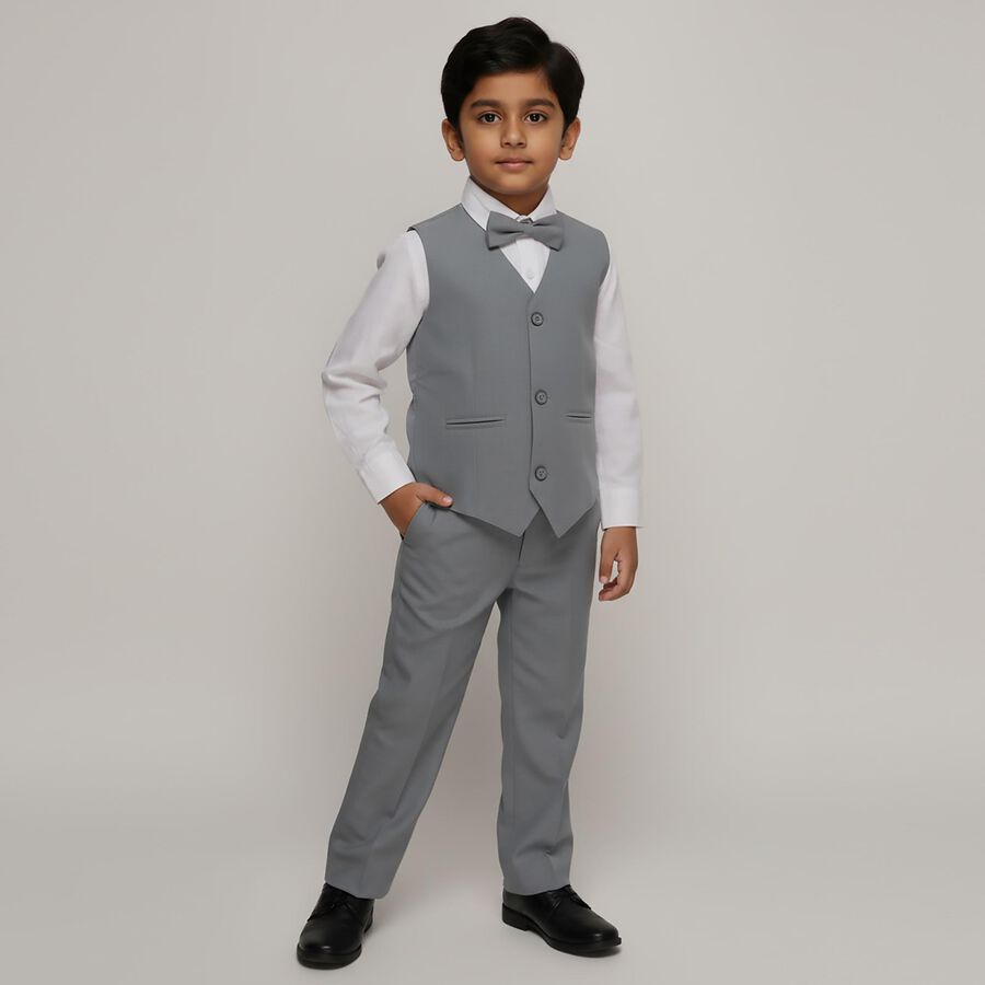 Boys' 100% Cotton Casual Shirt, सफ़ेद, large image number null