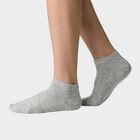 Men's Ankle Length Pack of 3 Socks ( Grey, White, Black ), मिश्रित हल्का ग्रे, small