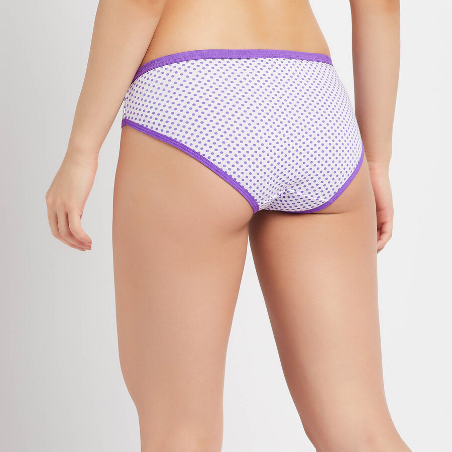 Cotton Printed Panty, Purple, large image number null