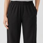 Women's Black Solid Elastic Waist Palazzos, काला, small