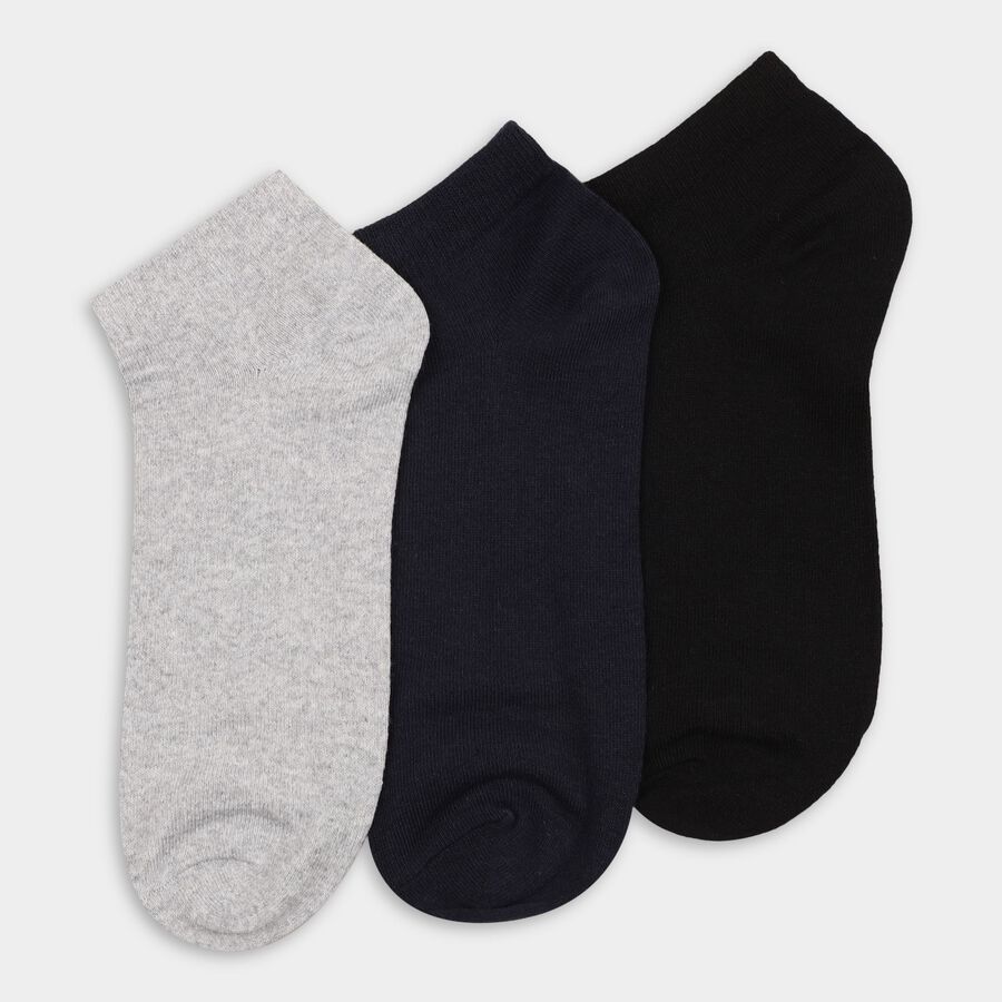 Men's Socks (Pack of 3), नेवी ब्लू, large