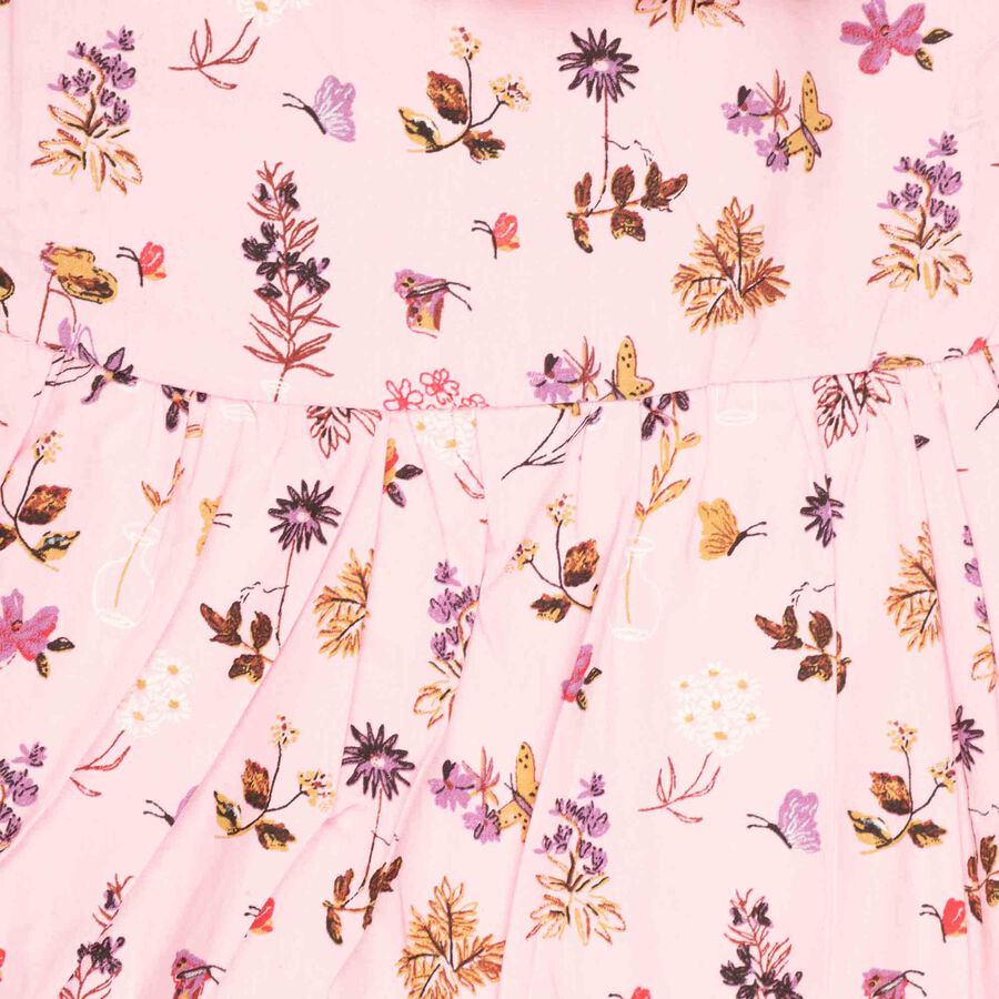 Printed Frock, Light Pink, large image number null