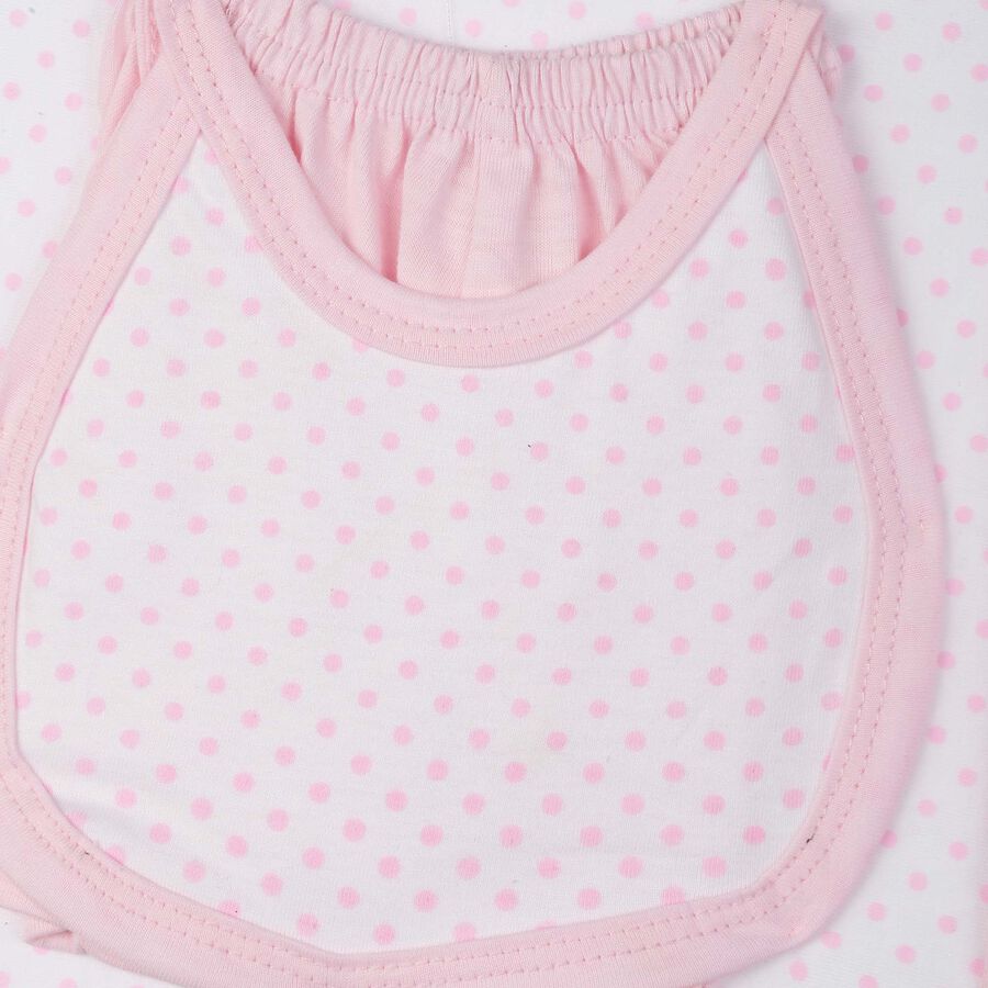 Infants Cotton Printed Baby Gift Set, Pink, large image number null