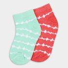 Girls' Socks (Pack of 2), Coral, small image number null